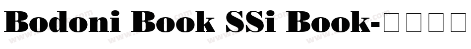 Bodoni Book SSi Book字体转换